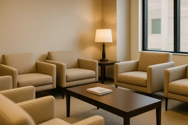 the waiting area of a law firm from EZ Lemon Law Lawyer in Mansfield, TX - Mansfield TX