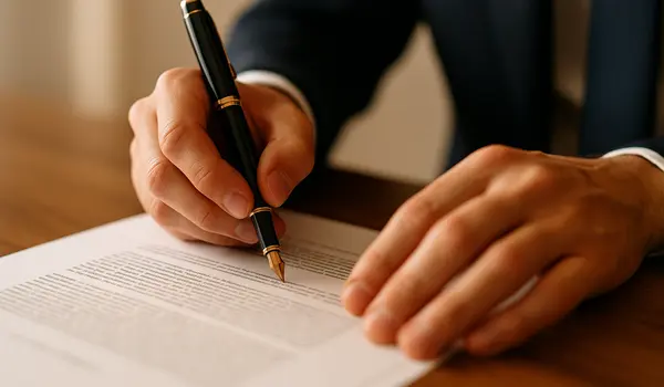 a lawyer using a pen to highlight a document from EZ Lemon Law Lawyer in Weatherford, TX - Weatherford TX a lawyer using a pen to highlight a document from EZ Lemon Law Lawyer in Weatherford, TX - Weatherford TX